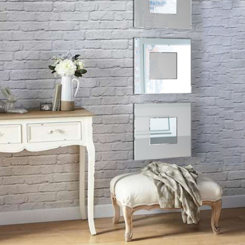 Hannover Flat Wall Mirror, Cream