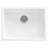 Ruvati 24-inch Fireclay Undermount / Drop-in Topmount Kitchen Sink Single Bowl - White