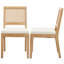 Chaises de salle à manger en rotin de style campagnard moderne Amando-1996050051