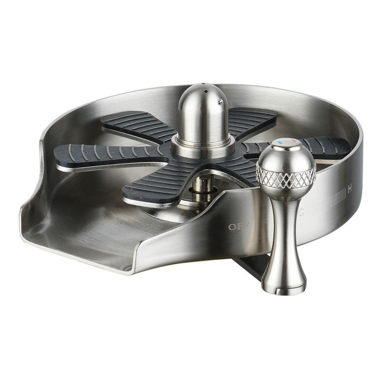Stainless Steel Glass Rinser For Kitchen Sink, Kitchen Sink Accessories Cup Washer, Brushed Nickel