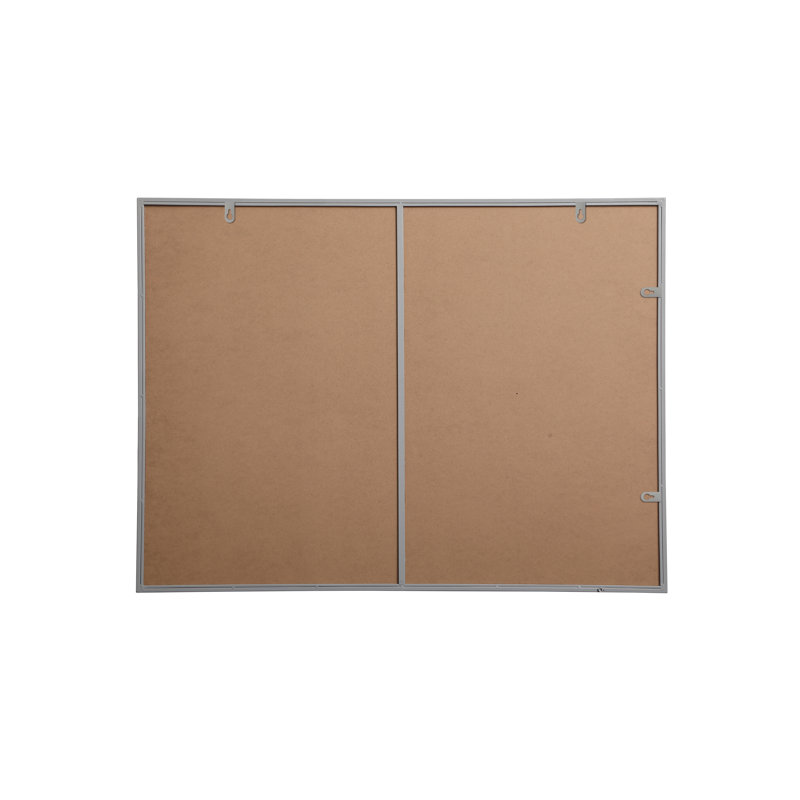 Miroir mural Sabine, 48 po x 36 po, gris