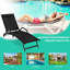 Chaise longue inclinable en acacia Billett