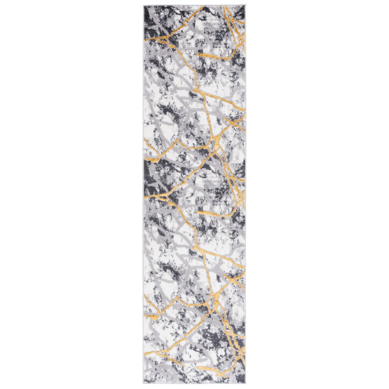 Loranza Performance Performance Abstract Rug, Runner 2'2" x 8'