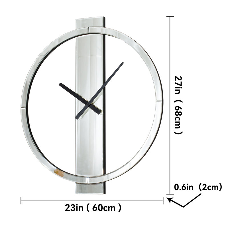 Hughbanks Glass Wall Clock