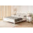 Stylish Double Bedstead, Solid White Color, 47.2 x 38.6 x 78.7 inches | 100% Lacquer Painted MDF, Durable and Modern Design | Perfect for Bedrooms, Elegant and Functional Bedroom Furniture-749567241