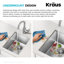 Évier de cuisine en acier inoxydable KRAUS Standart Pro-98155498-86883031