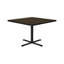 Table bistro 36 pièces Correll pour café et salle de pause, plateau en stratifié thermolaqué noyer, base en fonte, plateau , patins de nivellement-101803078