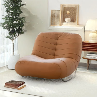 Chaise berçante moderne rembourrée