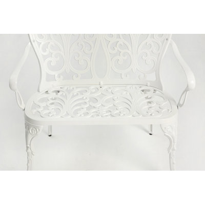 Banc de jardin en métal et aluminium