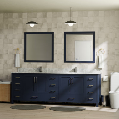Jacques 84 in. W x 22 in. D Double Bath Vanity and Top