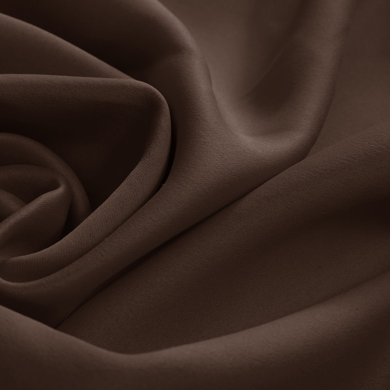 Harlowe Room Darkening Curtain Pair, 38" W x 63" L, Chocolate