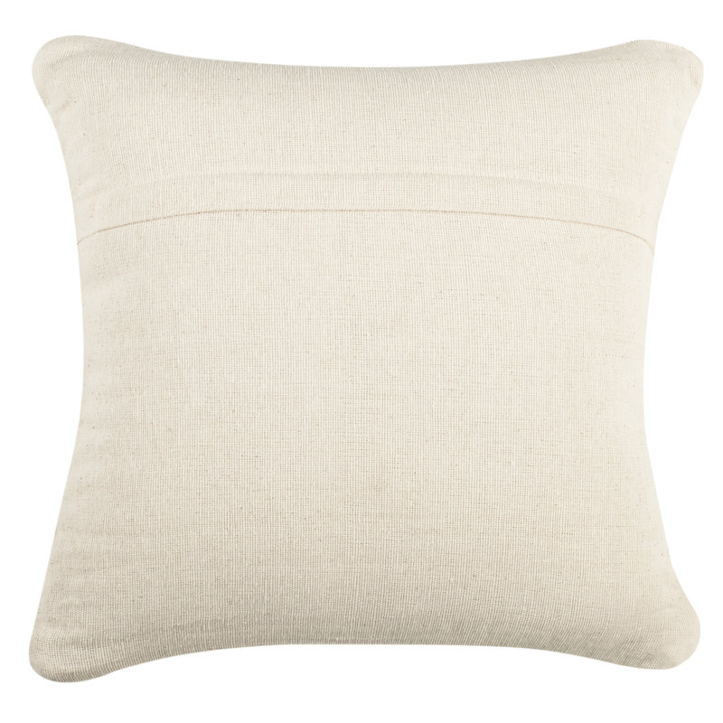 Embroidered Wool Reversible Throw Pillow