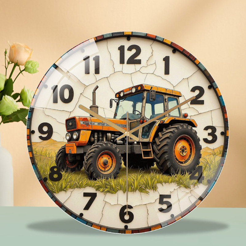 Horloge murale rétro vintage 12 po