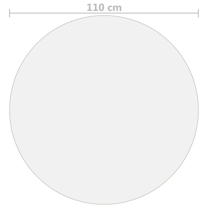 vidaXL Table Protector Transparent PVC 43.3 in diameter