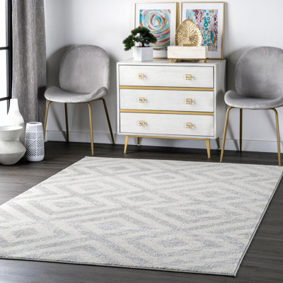 Tapis gris / blanc Frances