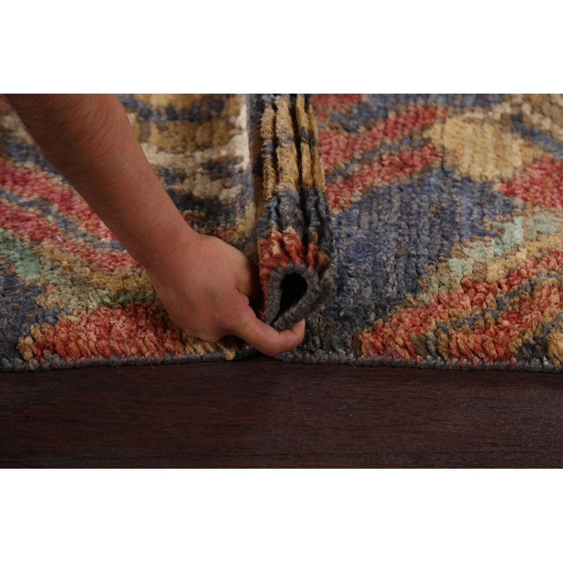 Tapis fait à la main en jute 6 x 8 Oushak
