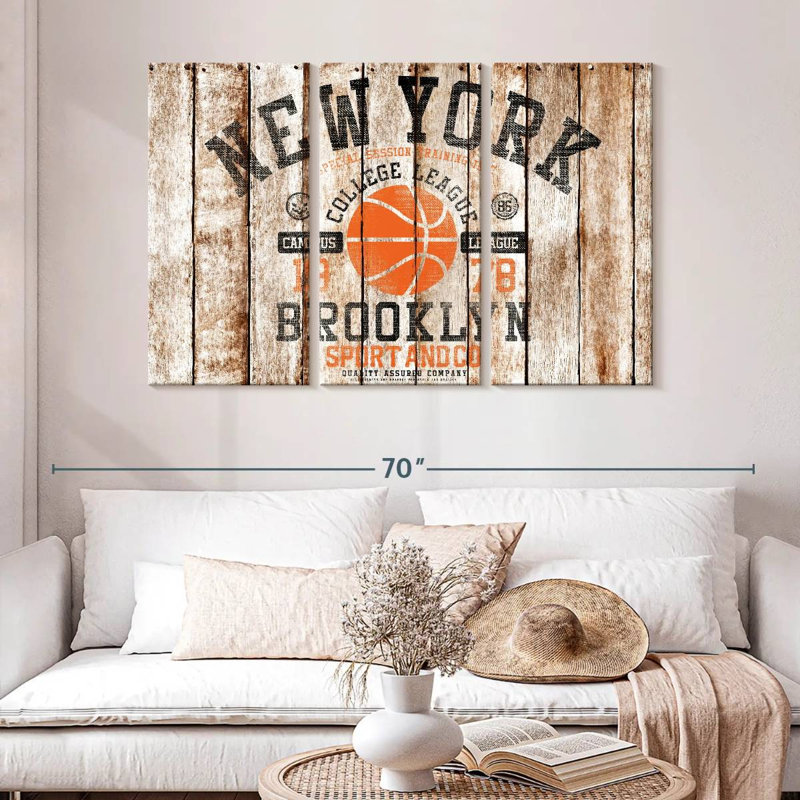 Sireci Brooklyn Basketball, 32" H x 50" W