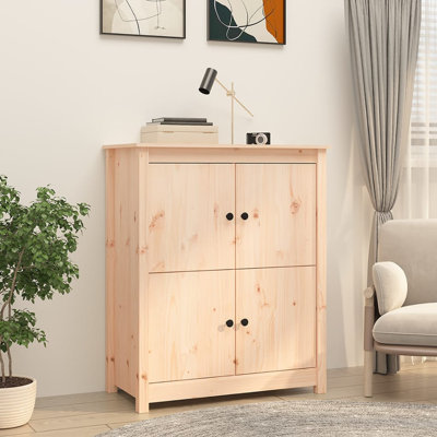 Johnelle 83cm Solid Wood Sideboard