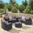 Outstanding Half-Moon Patio Furniture Set with Tempered Glass Table for Outdoor Enjoyment-2108783045
