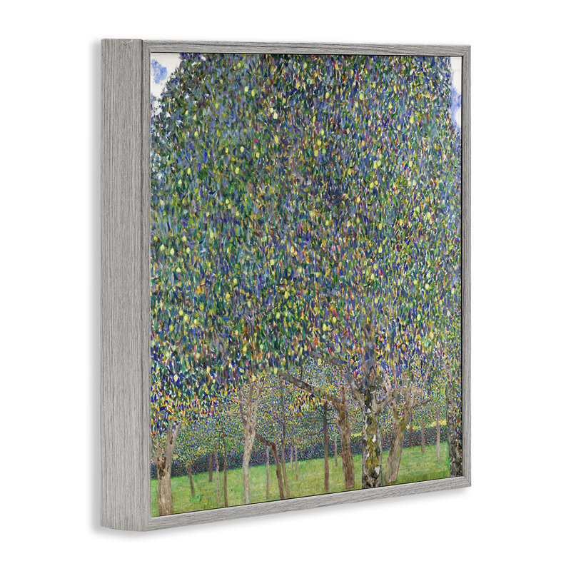 Abstrait mosaïque abstraite encadrée par Gustav Klimt, H 17 po x l 17 po, Estampe numérique Farmhouse