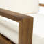 Fauteuils club d'extérieur en bois d'acacia avec coussins