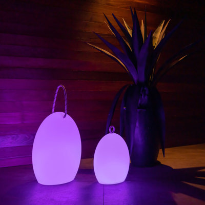 Lampe de table d'extérieur Amande Corde