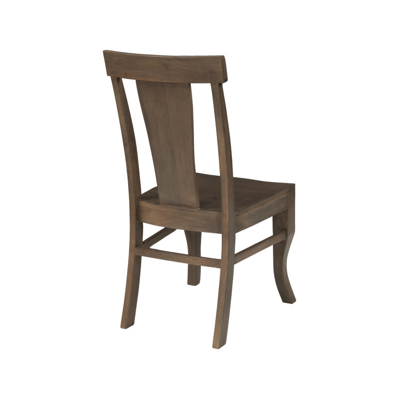  Josiane Solid Wood Carved Dining Chair, Brown