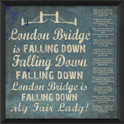 London Bridge Framed Textual Art