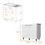 Évier et armoire utilitaire blanc 2-124785306