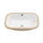 22" X 15" X 8.3" Ceramic Undermount Bathroom Sink With Overflow