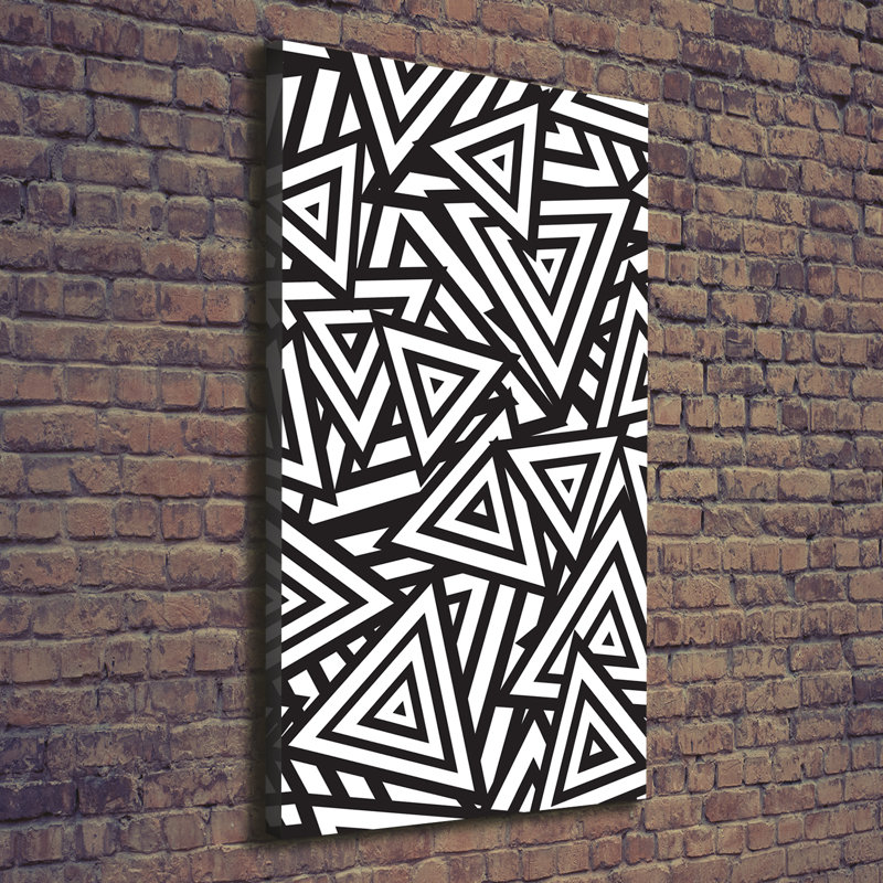 Triangles Background - Wrapped Canvas Print, 140cm H x 70cm W