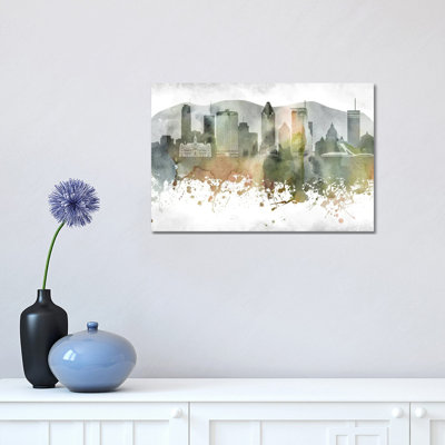 Montreal Skyline 1 Piece Wrapped Canvas Wall Art