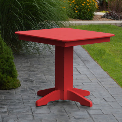 Nettie Square Outdoor Dining Table With Umbrella Hole , in. W in. D