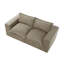 Canapé modulaire rembourré en chenille 2 pièces 2 pièces avec dossier coussiné - entièrement comprimé, aucun assemblage requis-403328405