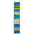 36"H Oversized Geometric Stained Glass Window Panel
