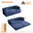 78.8" Modern Convertible Chaise Lounge Sofa Bed, 2-in-1 Sleeper with Removable Pillow-1250029627