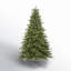 King Green Spruce Artificial Christmas Tree with LED Warm White Lights with Stand-772275876-801230205