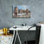 Toile épique Graffiti «Spanning The East River» par Albena Hristova, 18 po x 12 po