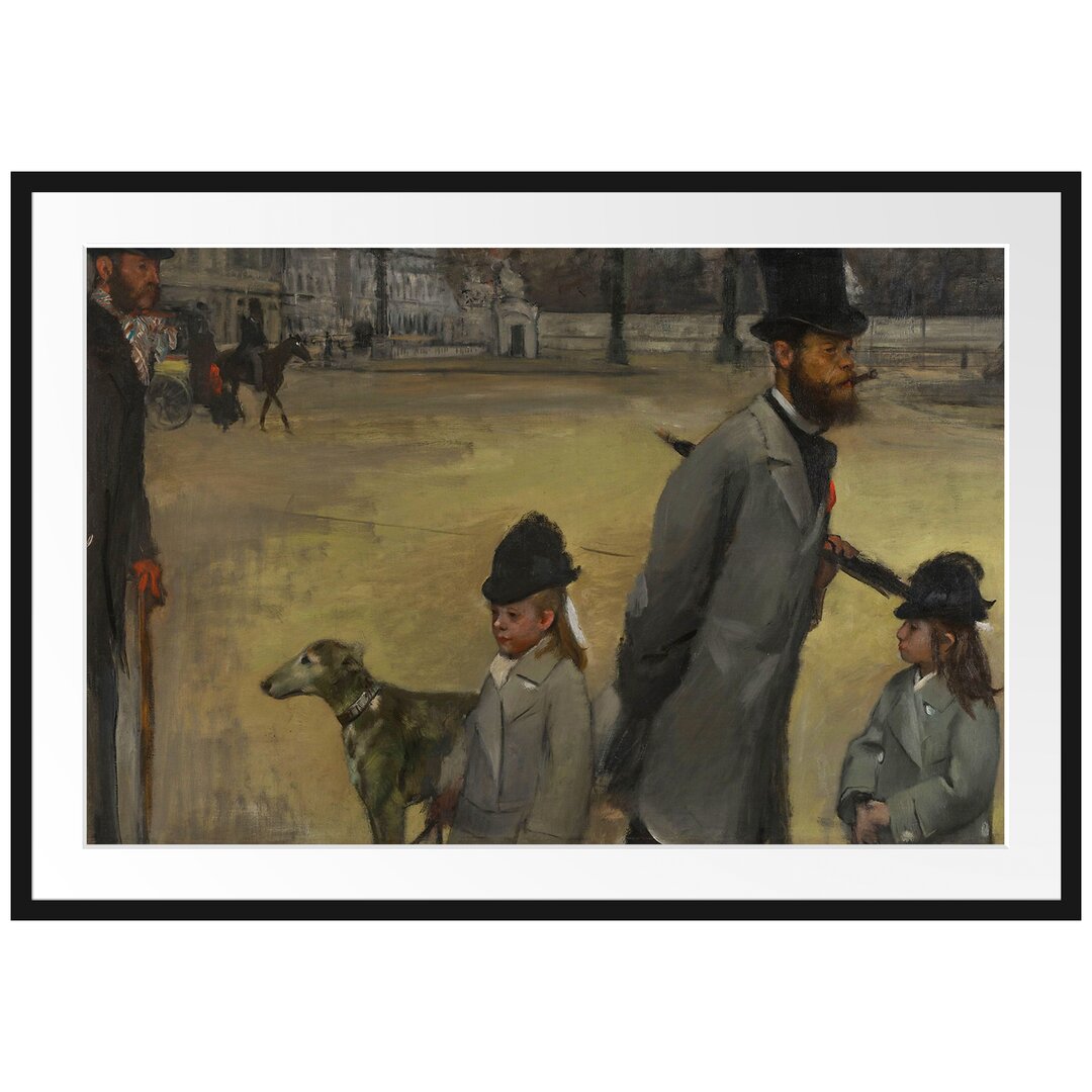 Gerahmter Kunstdruck Place De La Concorde von Edgar Degas