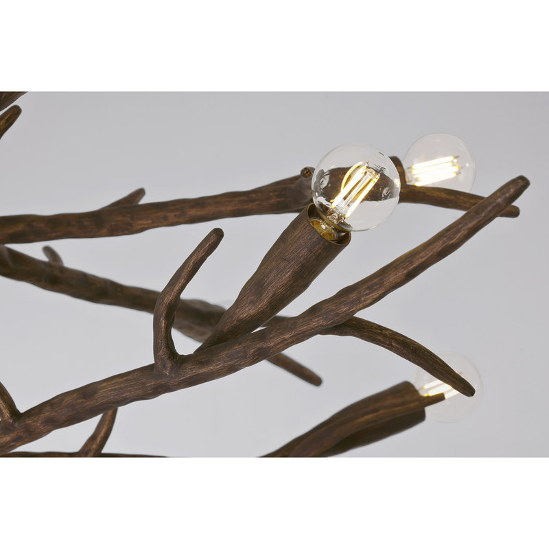 Lustre 12 lumières Palisades en écorce de Breegan Jane