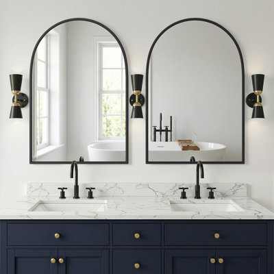 Elmira 24''W 36'' H Recessed & Surface Medicine Cabinet Mirror(Set of 2)