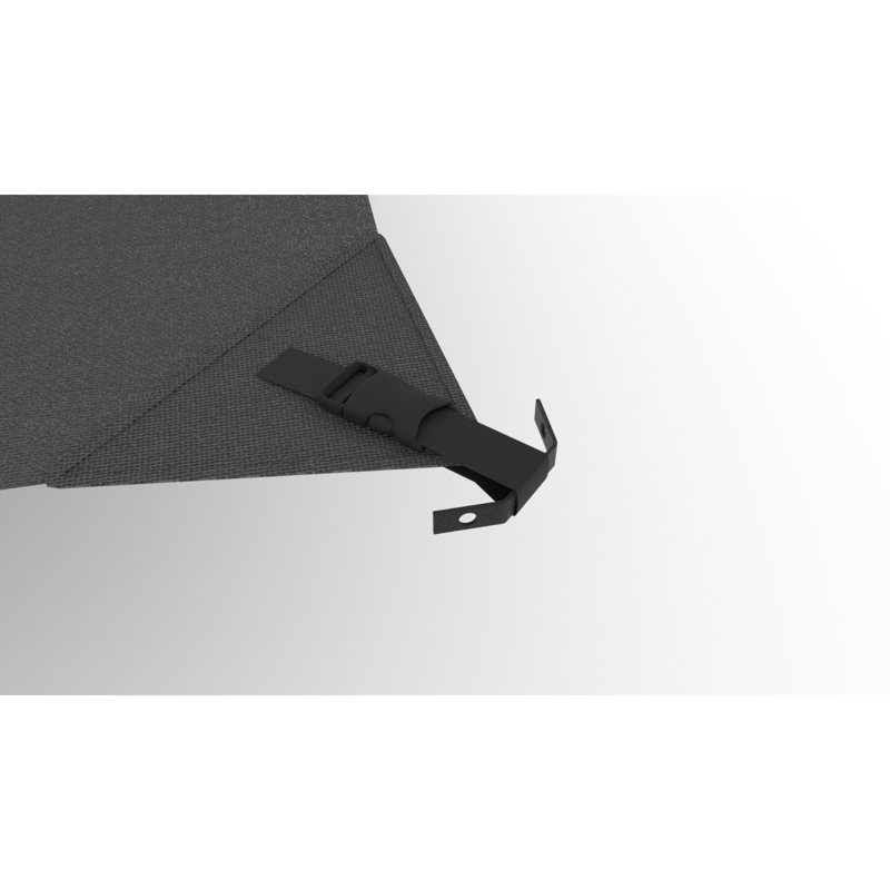 Toja 8 Ft. X 12 Ft. Graphite Shade Sail, 8ft. W x 12ft. D