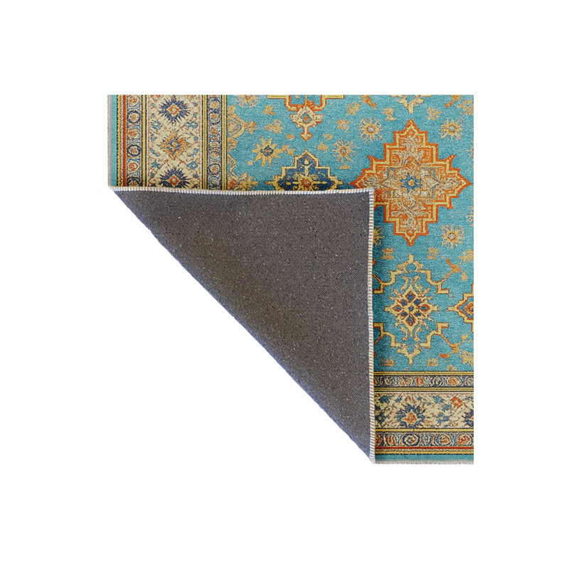 Tapis gris tissé traditionnel Mosso, 2 pi x 2 pi 11 po