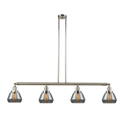 Luminaire suspendu linéaire à 4 lumières pour îlot de cuisine Chill