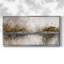 Vue sur le lac Honeybloom - Toile tendue avec châssis, prête à accrocher-1258609004-1258608976