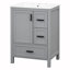 Meuble-lavabo de 24 po avec lavabo en céramique-697214959