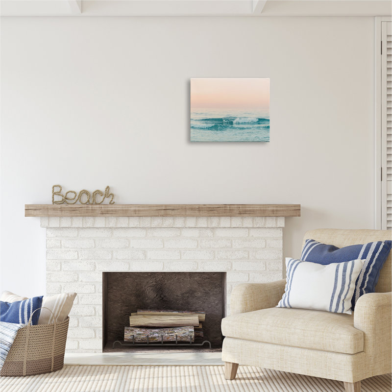 "Stupell Industries Ocean Waves", art mural sur toile flottante par Sissi et Seb, H 16 po x l 20 po x P 1,5 po