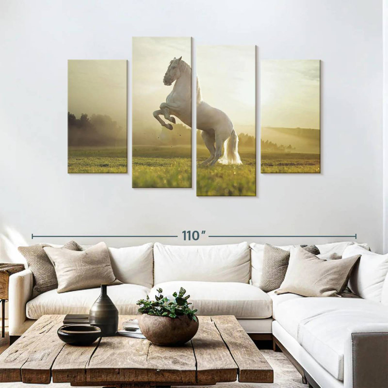 Regal White Horse