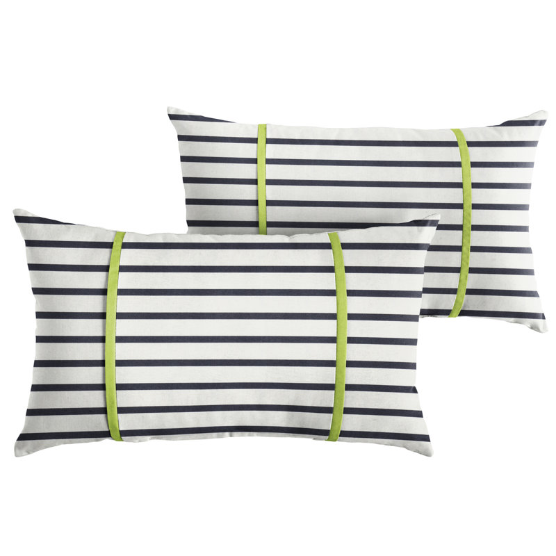 Housse et insert de coussin rectangulaire Stonebrook, 13 po x 20 po, Vert ara
