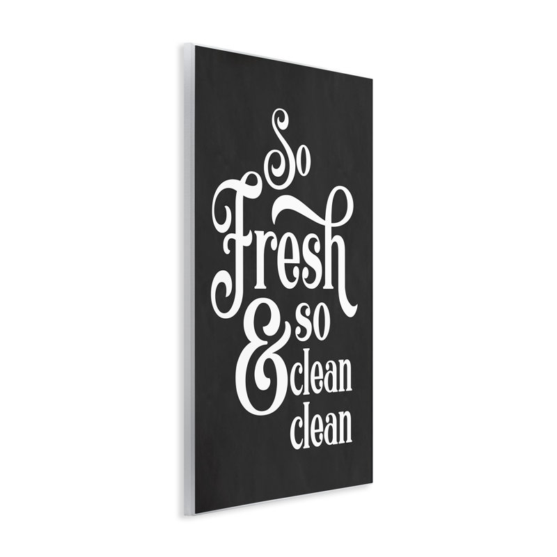 «So Fresh So Clean Laundry Laundry Vintage» par Lettered and Lined - Art textuel, H 15 po x l 10 po